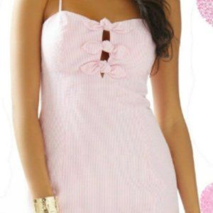 Preppy Lilly Pulitzer Pink Seersucker Dress